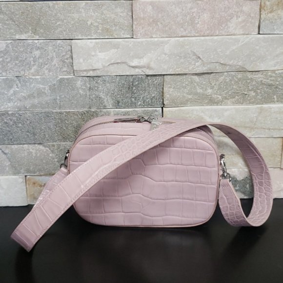 🎁 Pop & Suki Croc Embossed Bigger Leather Camera Bag - Picture 12 of 12